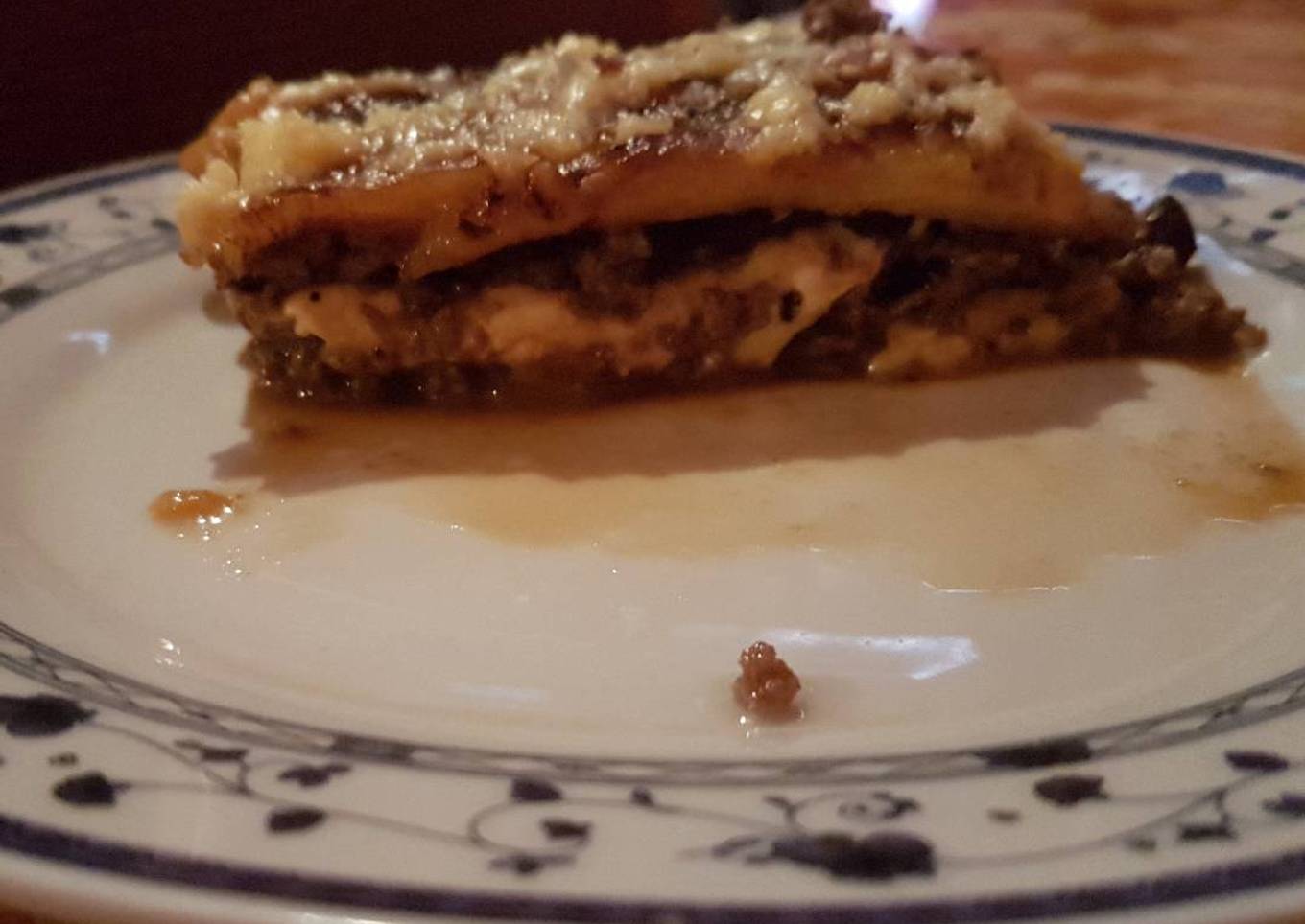 Lasaña de Plátano Maduro