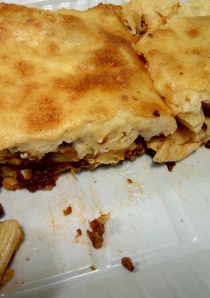 صورة لوصفة مكرونة بالبشاميل