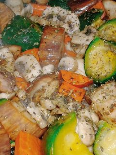 Una foto de Guarnición de vegetales salteados