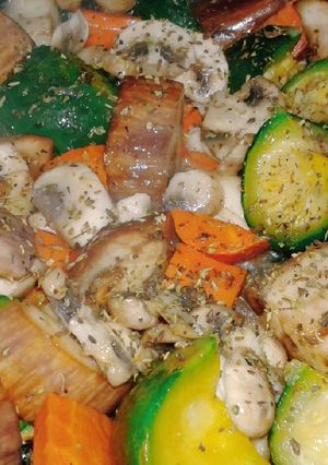 Una foto de Guarnición de vegetales salteados
