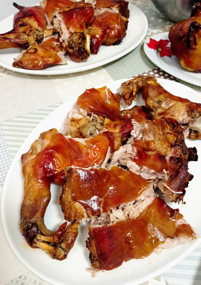 Una foto de Lechoncito al horno al estilo de la Tete para Navidad 🎄