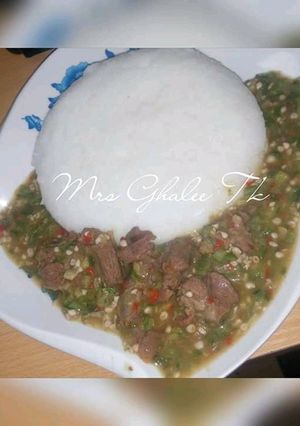 A picture of Tuwon shinkafa miyar danyen kubewa.