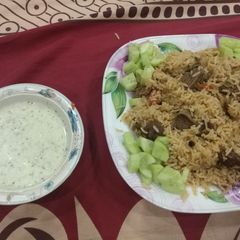 A picture of Mutton pulao.