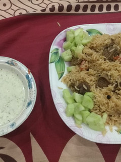 A picture of Mutton pulao.