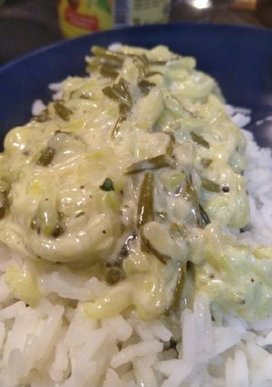 Une photo de Riz crémeux aux salicorne