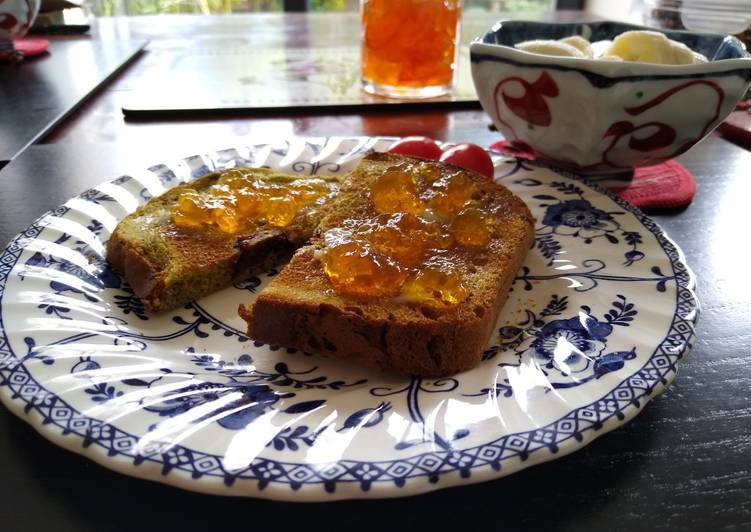 Step-by-Step Guide to Prepare Super Quick Homemade Uji matcha &amp; cranberries bread for BM