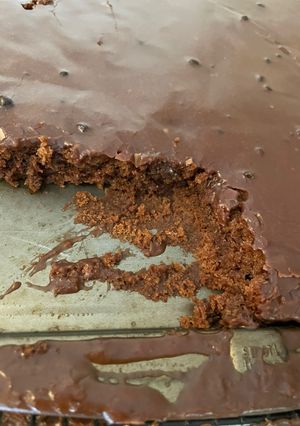 A picture of Texas Sheet Cake.