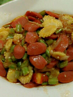 Foto resep Tumis Sosis Baby corn