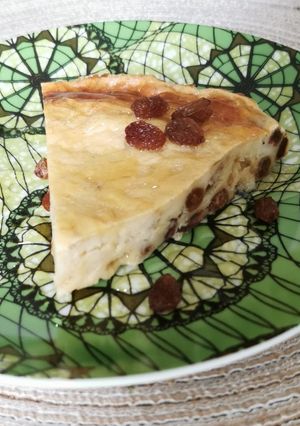 Une photo de Flan aux raisins secs