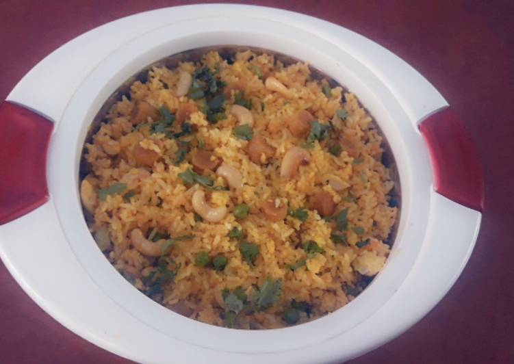 Recipe of Super Quick Homemade Gatte ka pulav