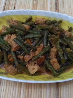 Foto resep Tumis tempe kacang panjang