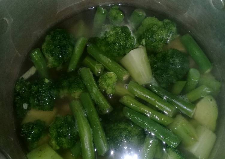 Resep Bening brokoli,labu dan buncis yang praktis
