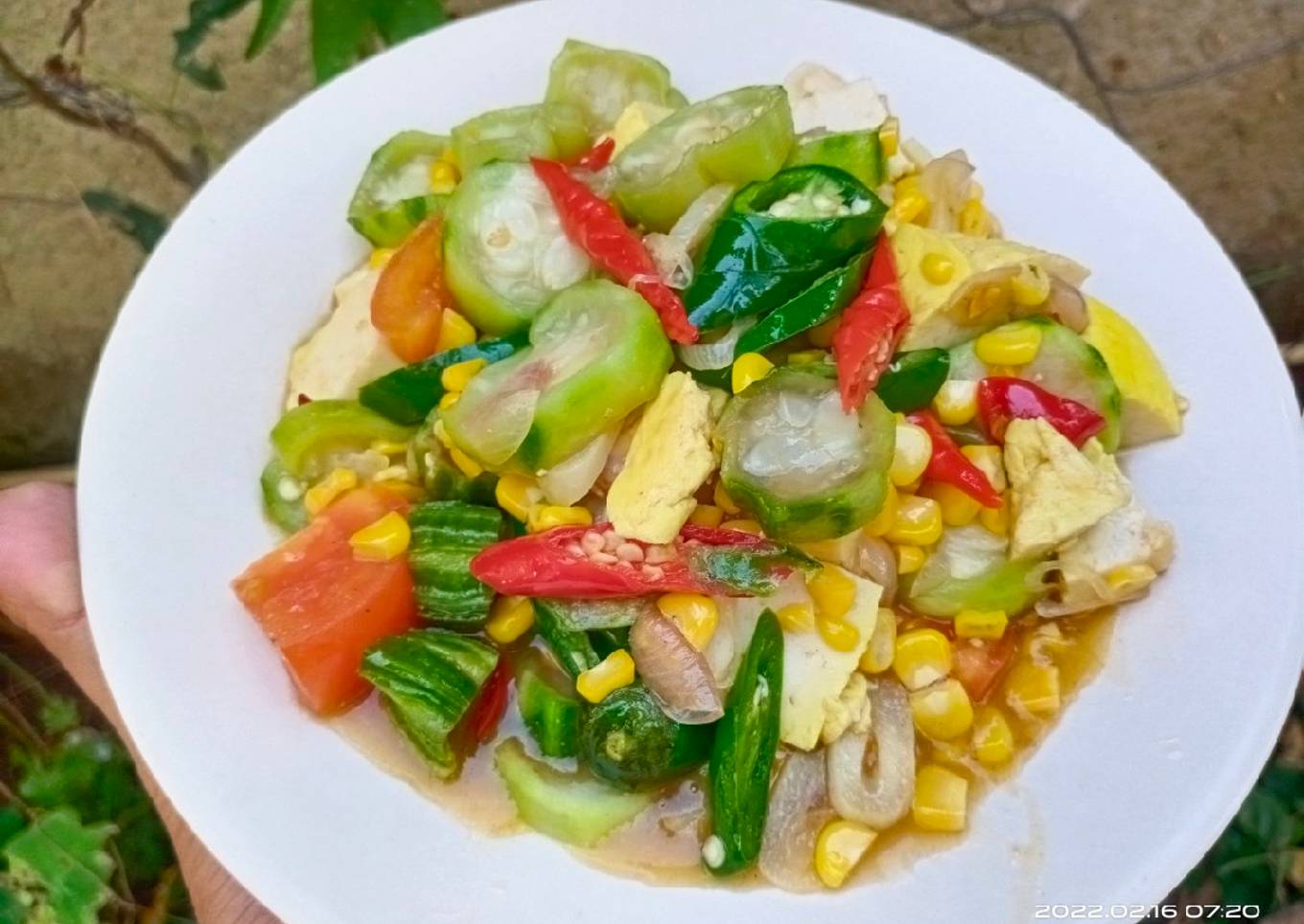 Tumis Oyong Tahu Jagung