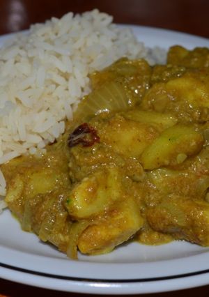 Una foto de Zucchini al curry