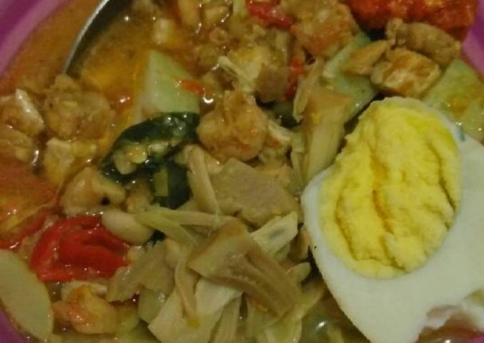 Resep: Lontong sayur medan Bahan Sederhana