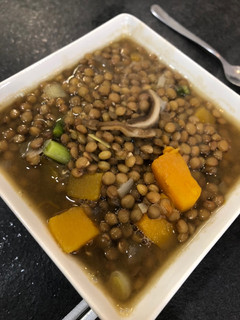 Una foto de Lentejas con verduras
