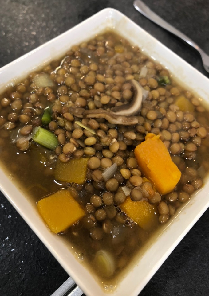Una foto de Lentejas con verduras