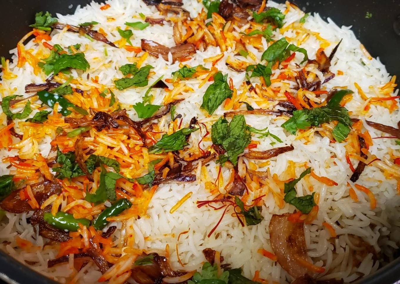 Mixed Veg Biryani with Saffron