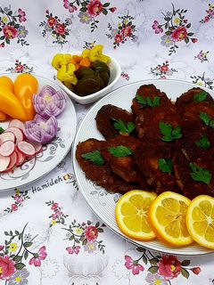 عکسی از دستور تورشه شامی با بوقلمون (Sour kebab)😍