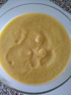 Una foto de Puré de calabacín