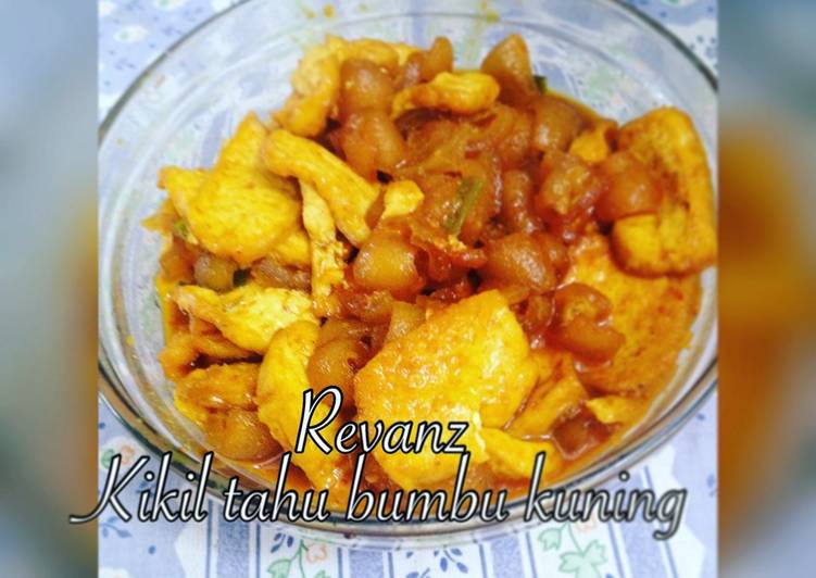 How to Cook Yummy Kikil tahu bumbu kuning