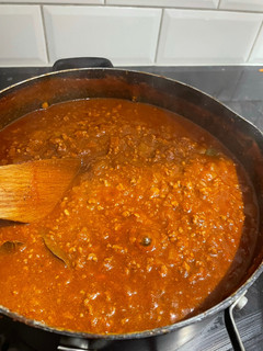 A picture of Grandads Bolognese sauce.