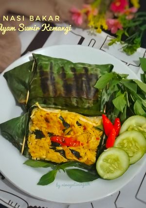 Foto resep Nasi Bakar Ayam Suwir Kemangi