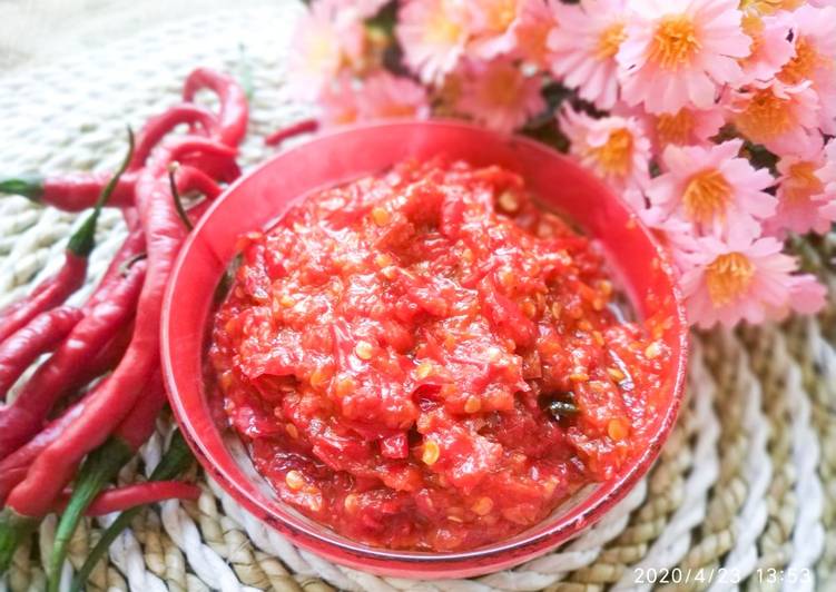 Sambal Trasi Simpel Enak Awet
