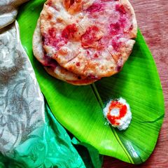 A picture of Beetroot Paratha.