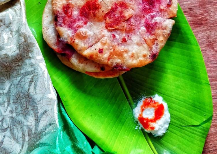 Steps to Make Any-night-of-the-week Beetroot Paratha