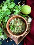 Raw Mango Thecha (Kachi Kairi Thecha / Raw Mango Chutney - Maharashtrian Style)