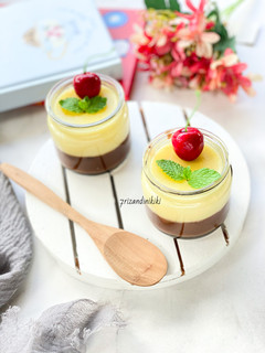 Foto resep Puding jagung coklat