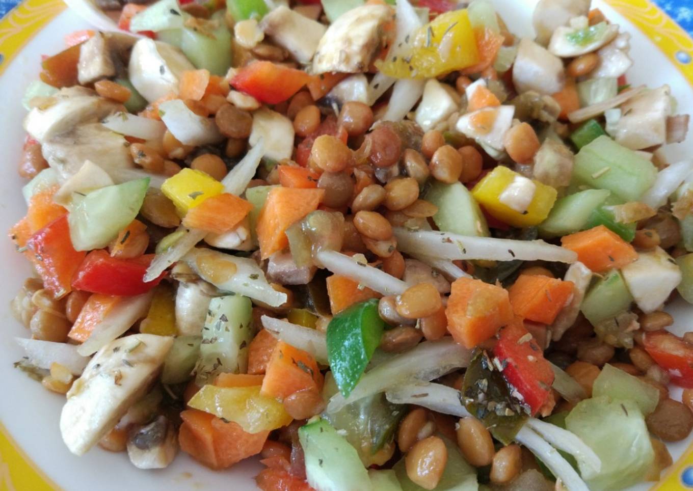 Ensalada de lentejas