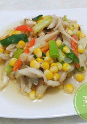 Foto resep Tumis jamur tiram + jagung