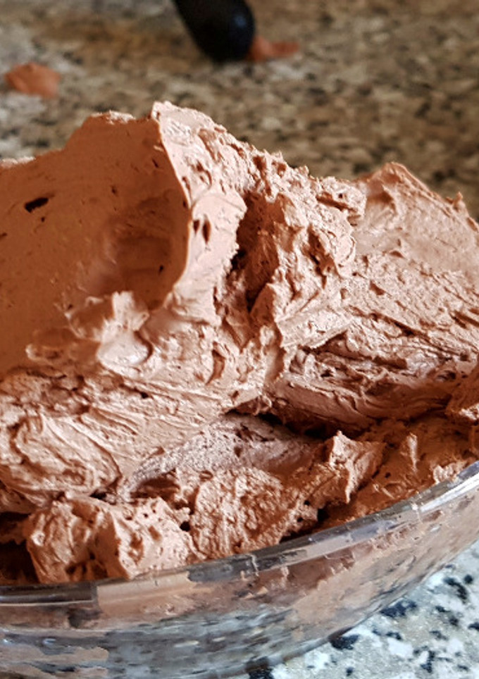 Una foto de Ganache Montada de Chocolate Negro