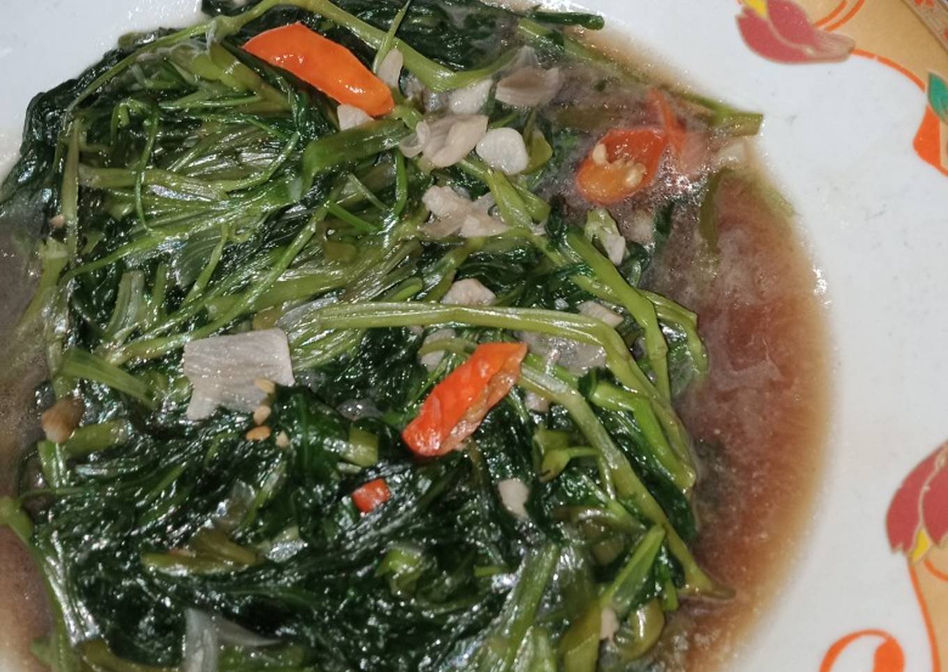 Tumis Kangkung Saos Tiram Simple and Enak 😍😍😍: