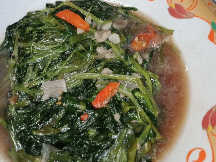 Cara Mudah Menyiapkan Resep Tumis Kangkung Saos Tiram Simple &amp;amp; Enak 😍😍😍 yang Menggugah Selera Anti Ribet, Uenak Banget