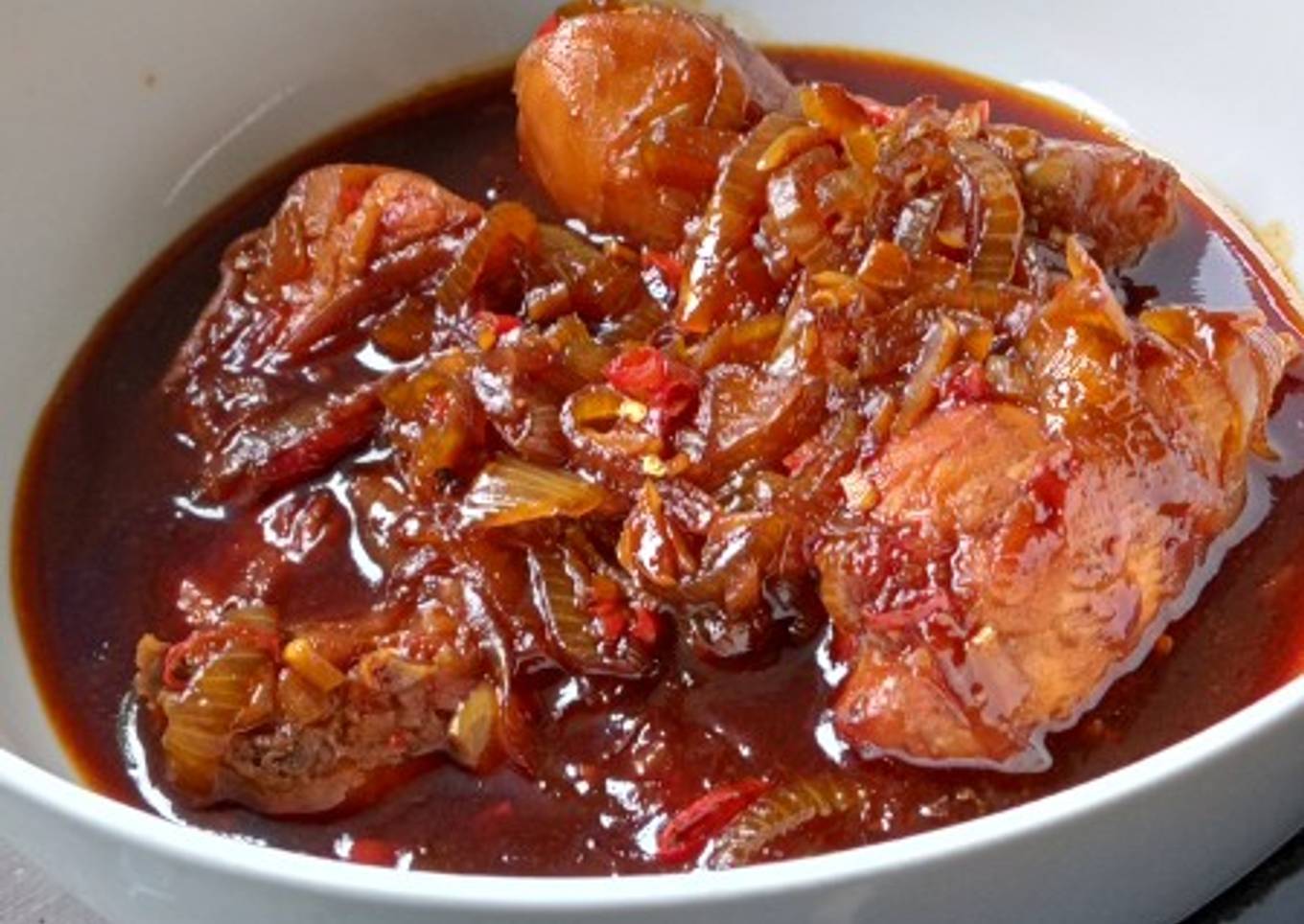 Ayam kecap pedas