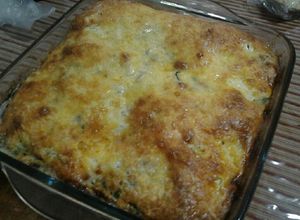 Una foto de Soufflé de espinaca