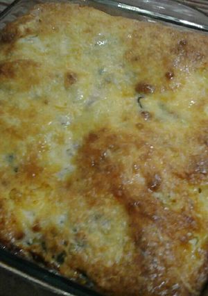 Una foto de Soufflé de espinaca