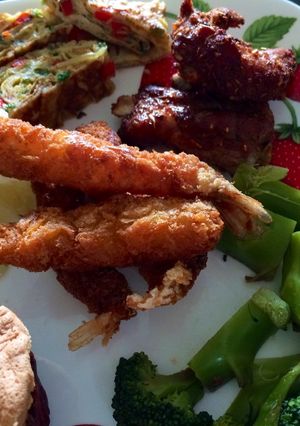 Hình của món Pi vui cùng thiên nhiên 🌞🥦🌶🍤.