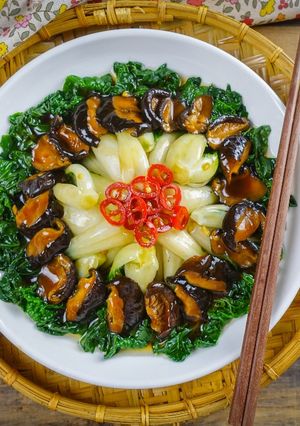 香菇燴奶油白菜＠Selina Wu 的食譜成品照片