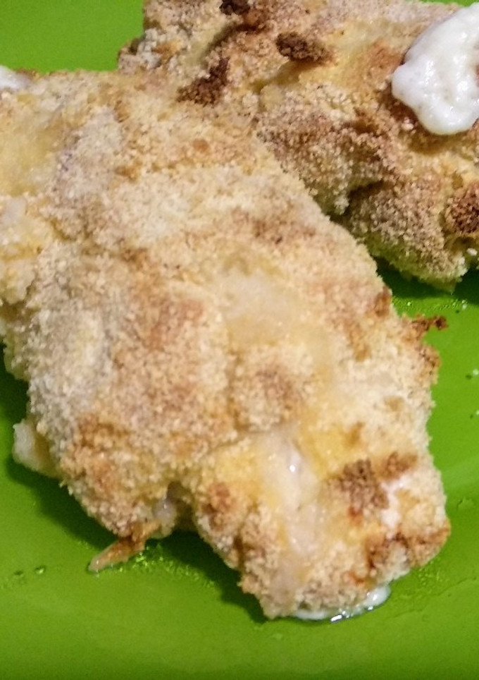 Una foto de Rollitos de pechuga rellena al horno