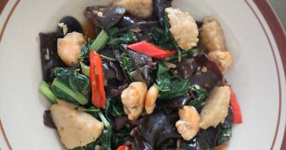 Resep Tumis Sawi Jamur Pedas Oleh Asdiyatma Cookpad