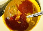 A picture of meat palm oil