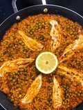Paella de arroz con solomillitos de pollo jugosos con robot ClickChef Moulinex