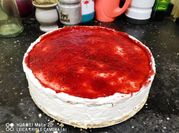 Una foto de cheesecake saludable