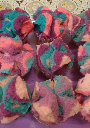 Foto resep Bolu kukus rainbow mekrok