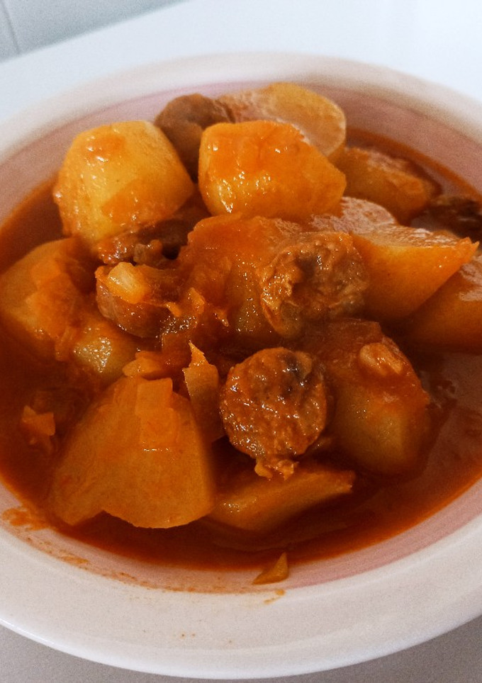 Una foto de Patatas a la riojana