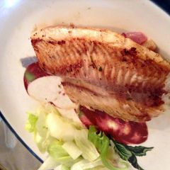 A picture of Fried Tilapia Fillet ( With Lemon & Garlic ).